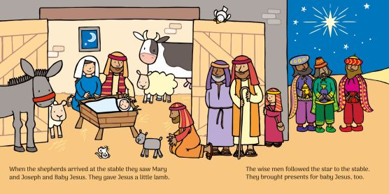Touchy-feely The Nativity – Carte senzorială de Crăciun, Nașterea Domnului, Usborne [2]