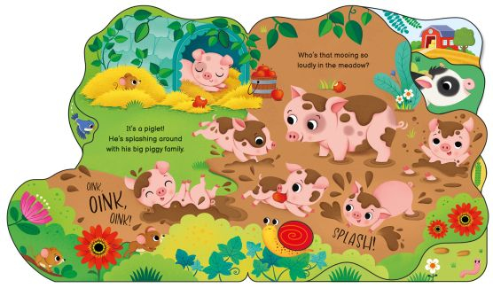 Who’s on the Farm Today? – Carte interactivă pentru bebeluși | Usborne [4]
