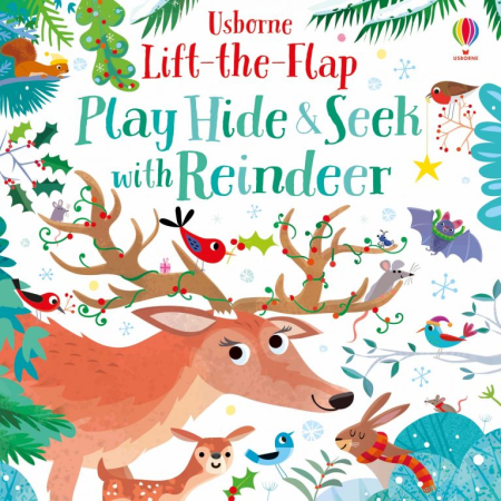Cărți de Crăciun pentru copii - Play Hide & Seek With Reindeer – Carte cu Clapete de Crăciun, Usborne