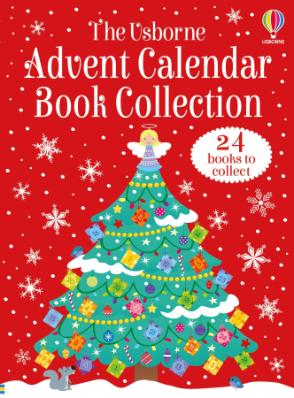 Cărți de Crăciun pentru copii - Advent Calendar Book Collection Usborne – Calendar Advent cu 24 de cărți, 3+ ani