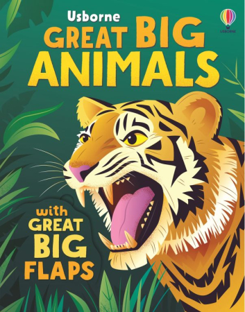 Carti cu clapete - Carte copii Usborne Great Big Animals cu clapete mari – carte interactiva educativ copii