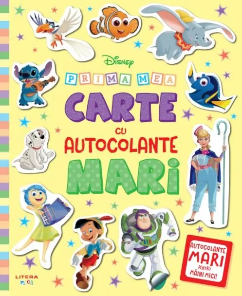Disney – Prima mea carte cu autocolante mari | Carte cu stickere pentru copii