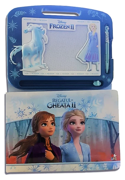Cărți Editura Litera - Disney Regatul de gheață II – Carte cu tăbliță magnetică | Frozen 2 | Activități copii | Litera