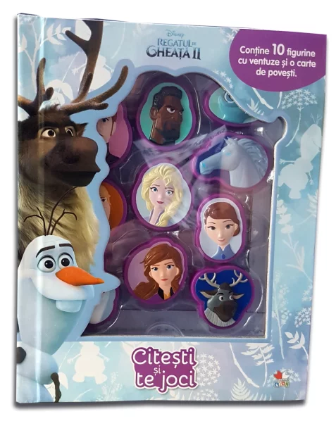 Cărți Editura Litera - Disney Regatul de Gheață II – Citești și te Joci (10 Figurine cu Ventuze Incluse)