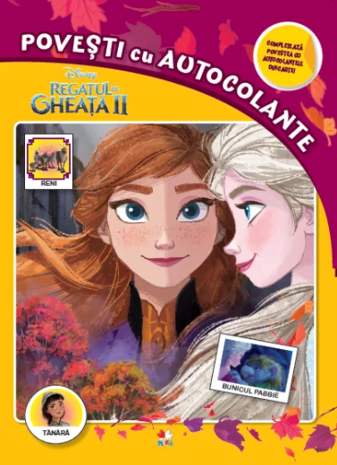 Cărți Editura Litera - Disney Regatul de gheață II – Povești cu autocolante | Frozen 2 | Carte activități copii | Litera