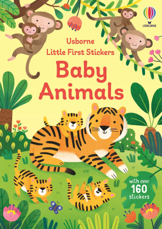 „Little First Stickers Baby Animals” este o carte adorabilă de activități pentru copii, plină cu scene colorate și peste 100 de autocolante cu animăluțe bebeluș. Cei mici pot descoperi pui de animale din ferme, păduri, junglă, savană și din mediul acvatic, completând paginile cu autocolante mari, ușor de manevrat. Cartea stimulează creativitatea, imaginația și abilitățile motorii fine, oferind o activitate educativă și distractivă. Scenele sunt simple și prietenoase, concepute special pentru copiii mici, iar autocolantele pot fi repoziționate cu ușurință, ceea ce le permite celor mici să creeze povești diferite de fiecare dată. Este o activitate excelentă pentru acasă, pentru călătorii sau pentru momentele de joacă liniștită. Materialele sunt de calitate, iar designul este potrivit pentru mâinile mici ale copiilor.