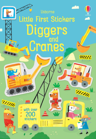 CARTI COPII - Little First Stickers Diggers and Cranes