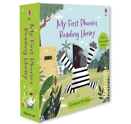 Seturi carti Usborne - My First Phonics Reading Library Usborne – Set 20 Cărți Phonics în Limba Engleză pentru Copii