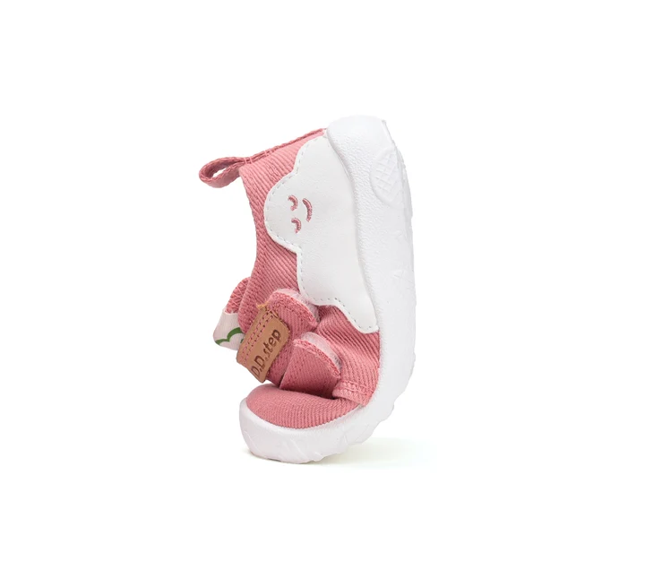 Papuci Barefoot Copii ⭐ - Papuci Barefoot DD Step C086-52318 pentru Fete, Textili, Talpa Flexibila, Roz- Interior