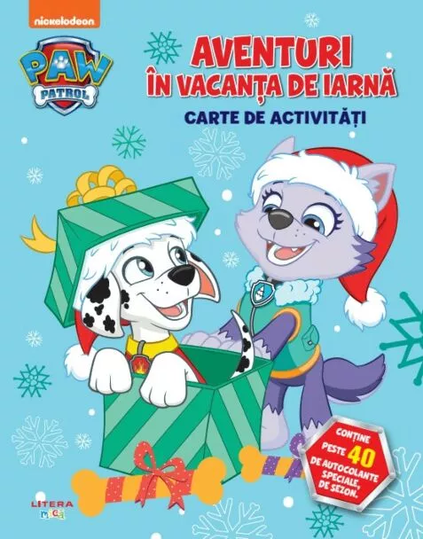 Cărți de Crăciun pentru copii - Patrula Catelusilor. Aventuri in vacanta de iarna. Carte de activitati