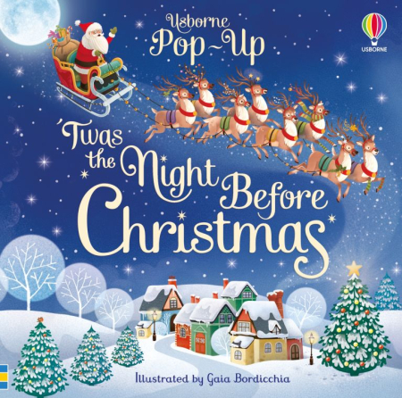 Cărți de Crăciun pentru copii - Pop-up ‘Twas the Night Before Christmas – Carte 3D interactivă de Crăciun pentru copii