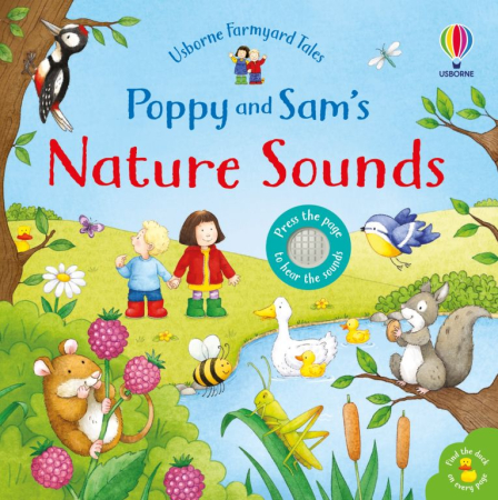 Cărți de Paște pentru copii  - Poppy and Sam’s Nature Sounds – Carte interactivă cu sunete din natură pentru copii | Usborne
