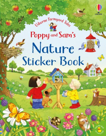 Cărți de Paște pentru copii  - Poppy and Sam's Nature Sticker Book – Carte interactivă cu stickere pentru copii