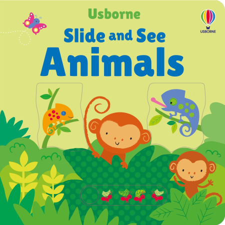 Cărți interactive cu slide pentru copii - Slide and See Animals