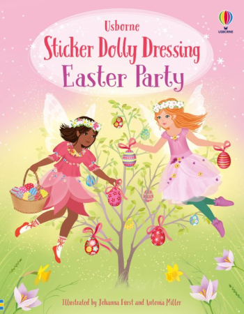 Cărți de Paște pentru copii  - Sticker Dolly Dressing: Easter Party – Carte interactivă cu stickere pentru copii