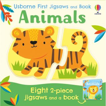Puzzle - Usborne First Jigsaws and Book: Animals