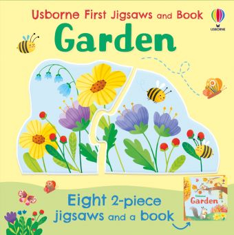 Puzzle - Usborne First Jigsaws and Book: Garden