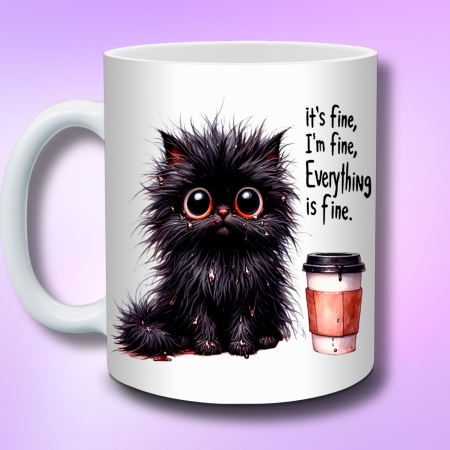 Cani Haioase & Mesaje Amuzante - https://www.happymi.ro/images/cani/cana-pisica-everything-is-fine.png