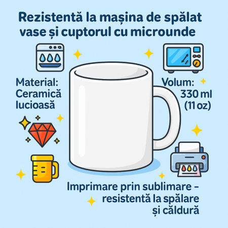 Cană Personalizată cu 2 Poze, Nume, Mesaj și Cod QR – Cadou Romantic HappyMi [8]
