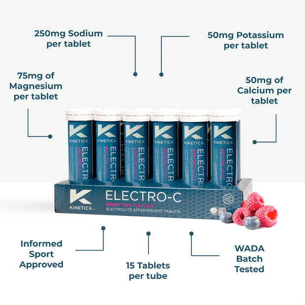 Electro-C Effervescent Tabs  Berry Fizz, Kinetica, flacon x 20 tablete [4]