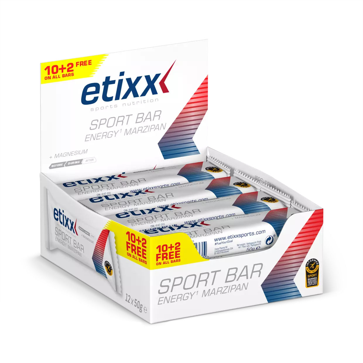 Energy marzipan baton, bar, Etixx, 12 x 50 g [2]