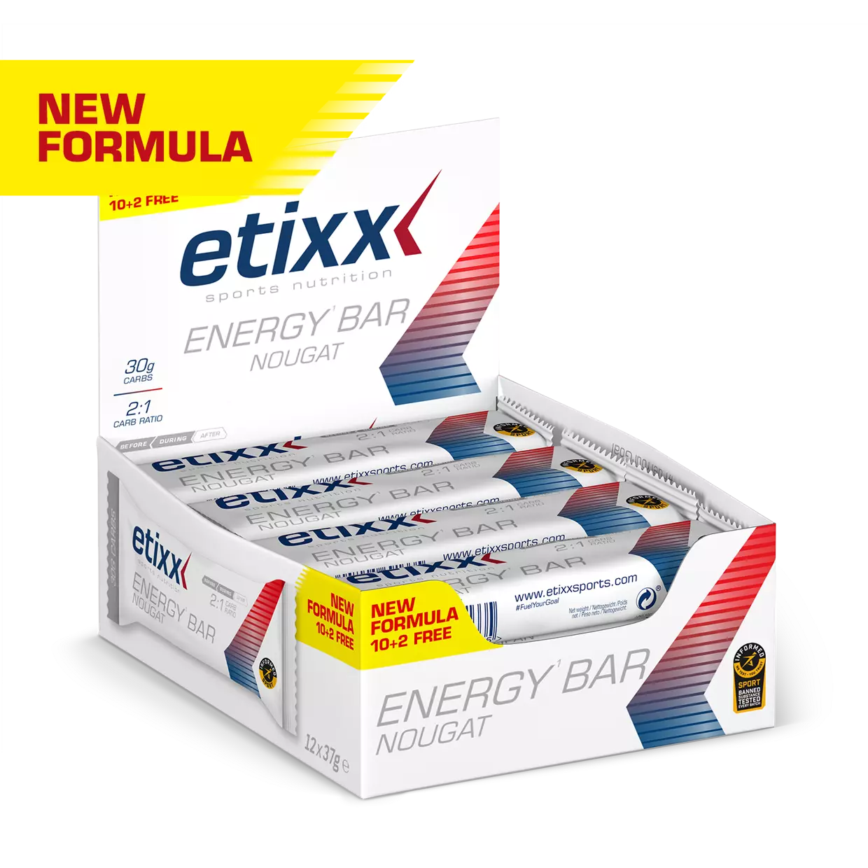 Energy nougat sport baton, bar, Etixx, 12 x 40 g [2]