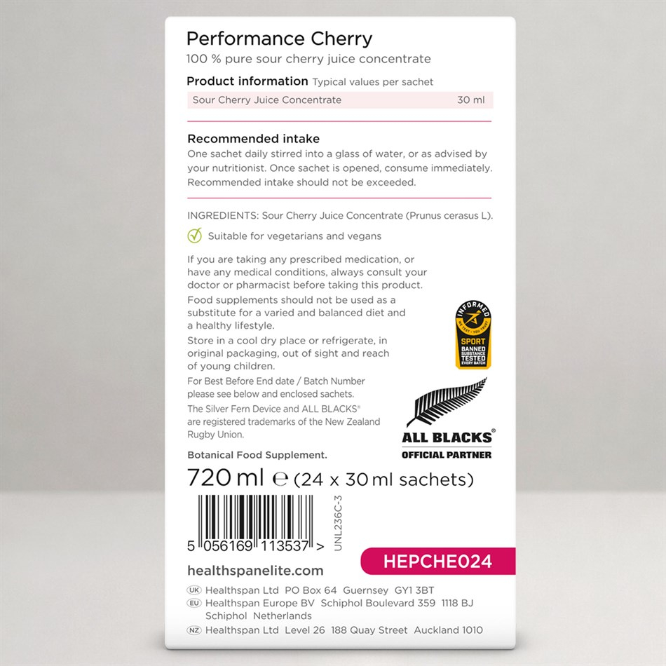 Performance Cherry Concentrate 30 ml, Healthspan Elite [2]