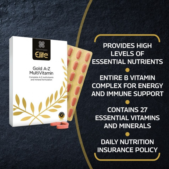 Gold A–Z Multivitamins, Healthspan Elite, 120 tabs [3]