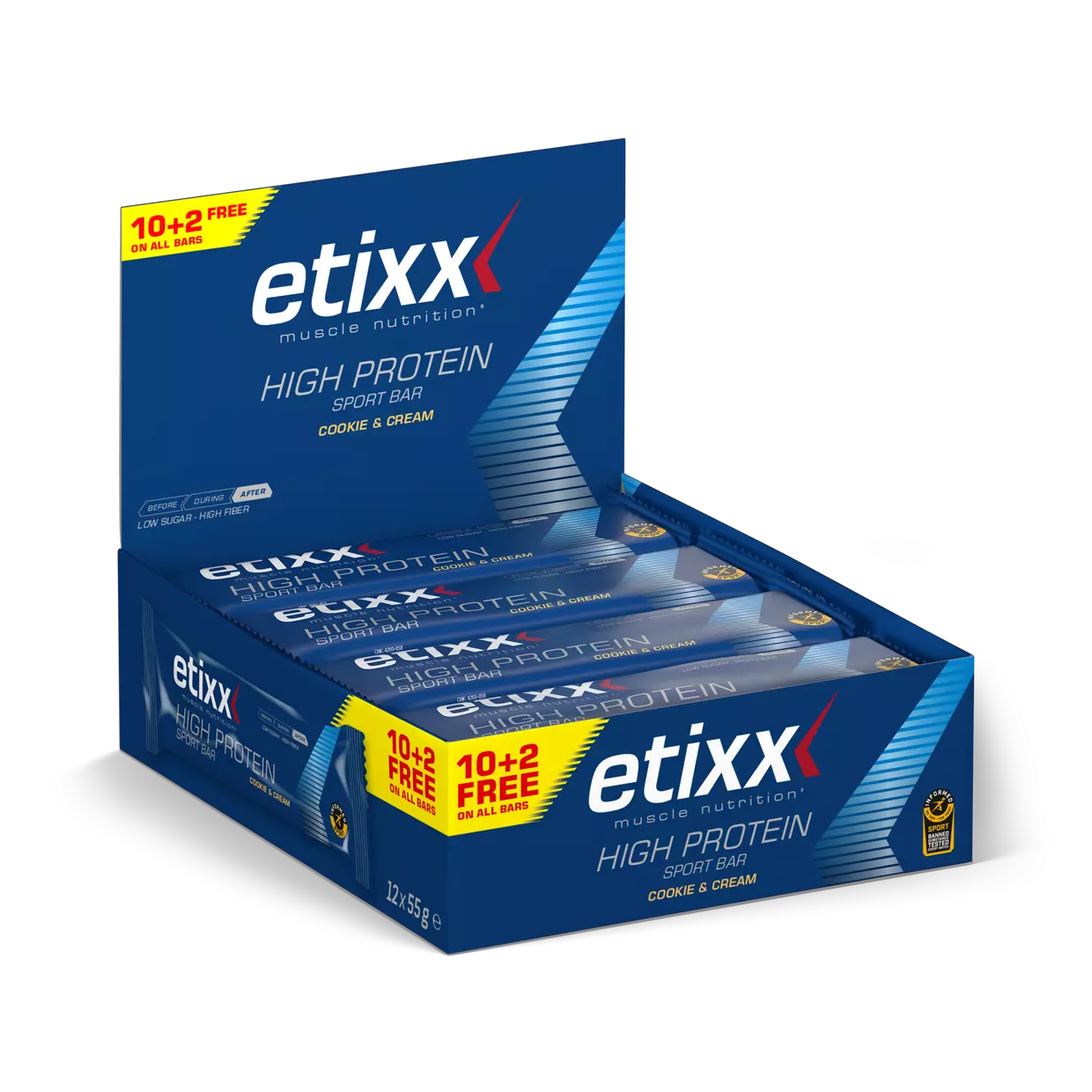 High protein baton, bar, Etixx, 12 x 55 g [3]