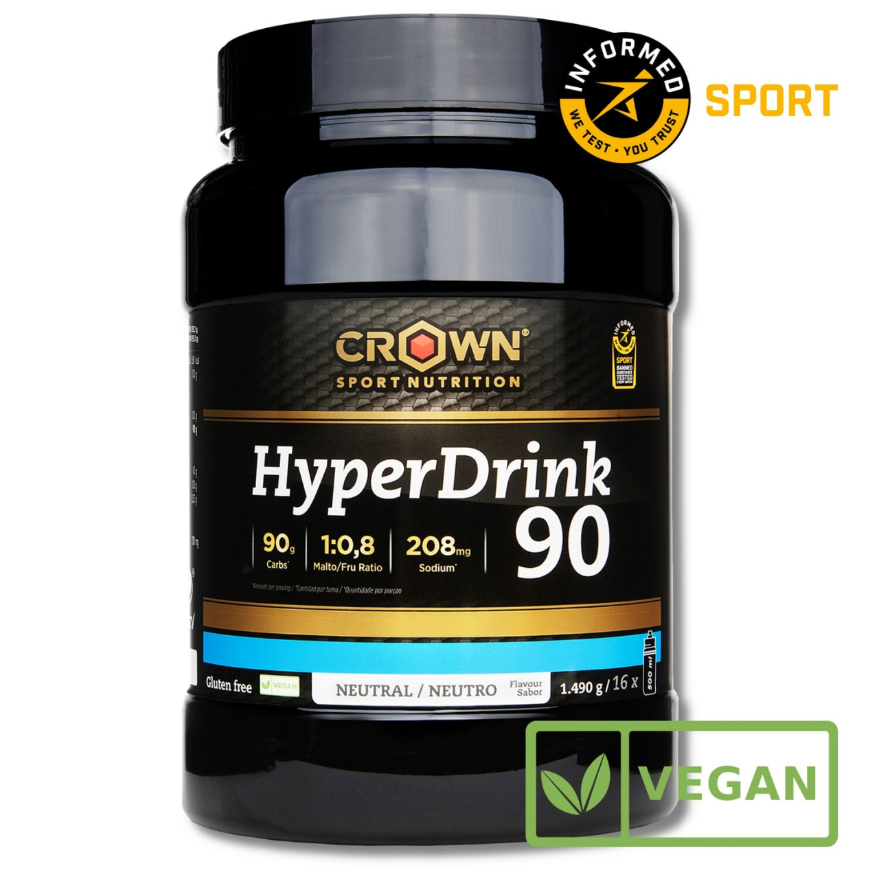 HyperDrink 90 Neutral, CROWN SPORT NUTRITION, 1490 g [1]
