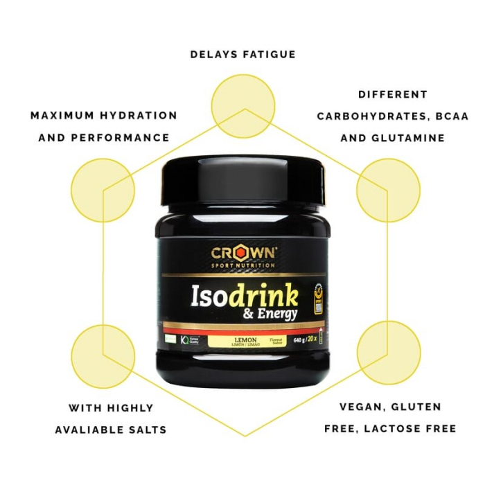 Isodrink & Energy Orange, Crown Sport Nutrition, 640 g (20 porții) [2]