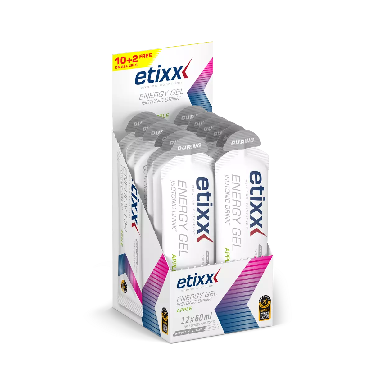Isotonic Drink Energy Gel, Etixx, 12×60 ml [2]