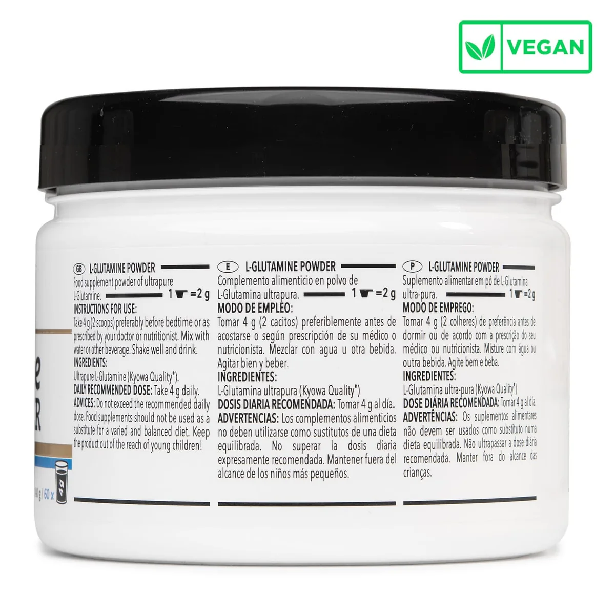 L-Glutamine Kyowa®, 240 g, Crown Health Nutrition [2]