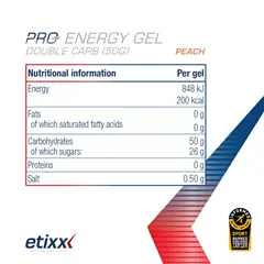 Pro line energy double carb Piersica, Etixx, 12 x 60 ml [4]