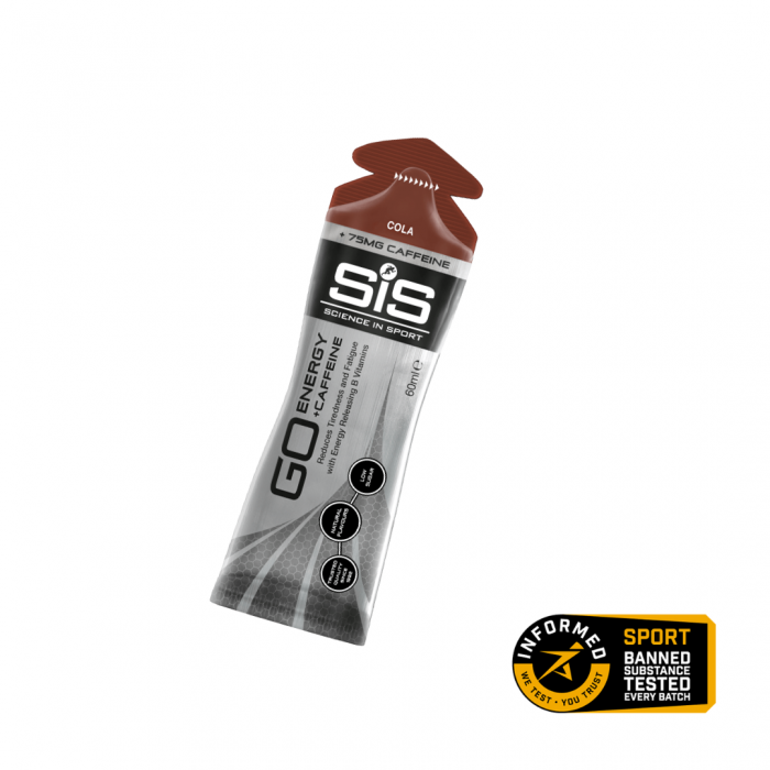 SiS GO + Caffeine Gel – Cola, Science in Sport, 30 x 60 ml [1]