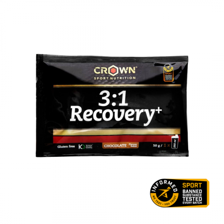 3:1 Recovery+, 50 g monodoză, Vanilie, Crown Sport Nutrition [1]