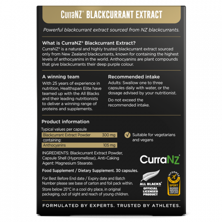 AB CurraNZ Blackcurrant 300mg, Healthspan Elite, 30 caps [1]