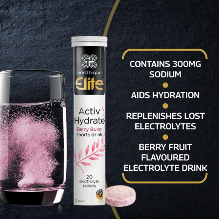 Activ Hydrate Berry Burst, Healthspan Elite, 40 tabs [2]