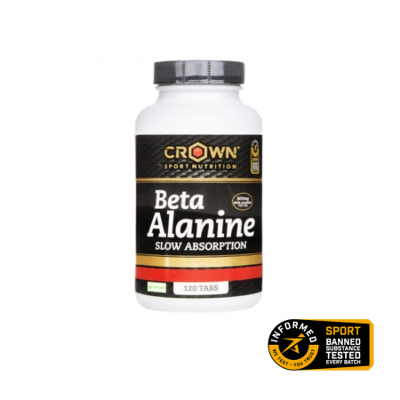 Beta-Alanina - Beta Alanine Slow Absorption, Crown Sport Nutrition, 120 comprimate