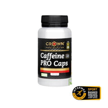 Cu Cofeina - Caffeine PRO caps, Crown Sport Nutrition, 120 capsule