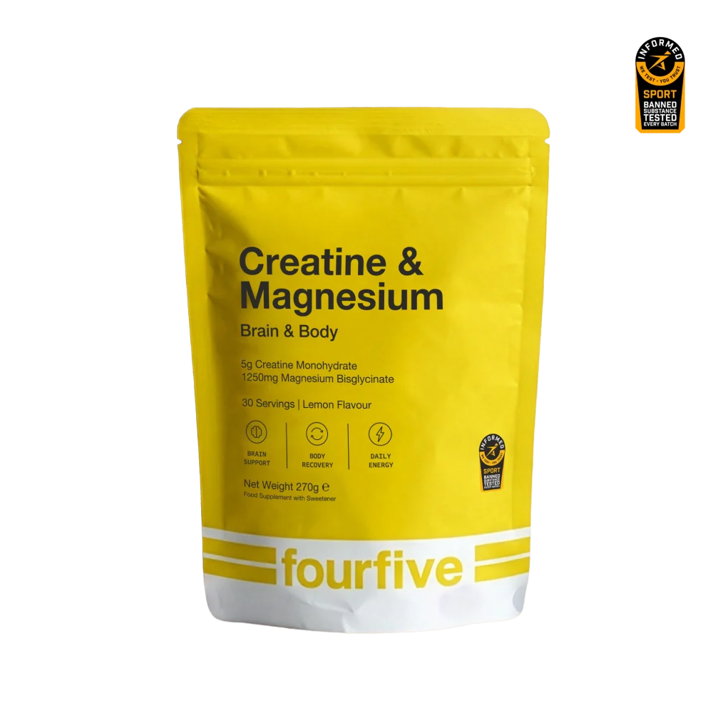 Creatina - Creatine & Magnesium, 270 g, Lămâie, fourfive