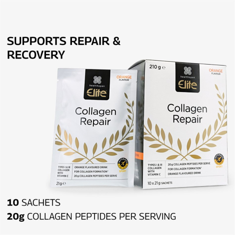 Collagen Repair, 10 plicuri, Portocale, Healthspan Elite [1]