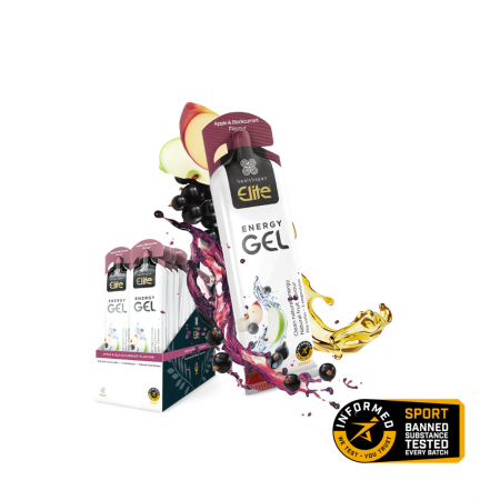 Energy (carbohidrati) - Energy Gel – Apple & Blackcurrant, Healthspan Elite, Cutie 24×60g