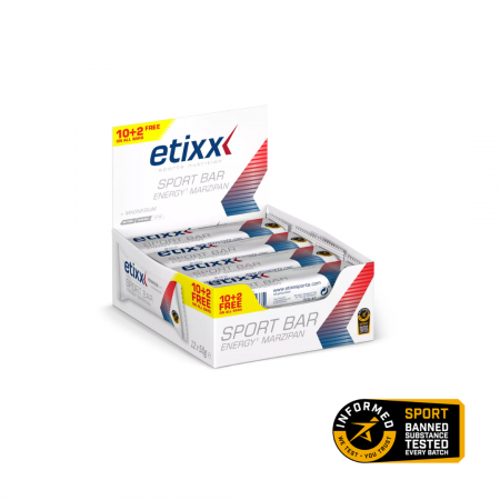 Batoane - Energy marzipan baton, bar, Etixx, 12 x 50 g