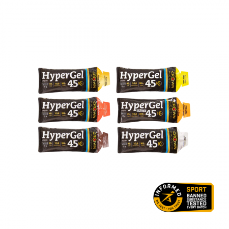 Geluri - HyperGel 45 + Caffeine Strawberry, Crown Sport Nutrition, gel x 75 g