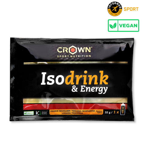 Hidratare & Izotonice - Isodrink & Energy 32 g monodoză, Crown Sport Nutrition