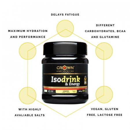 Isodrink & Energy Orange, Crown Sport Nutrition, 640 g (20 porții) [1]