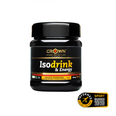 Hidratare & Izotonice - Isodrink & Energy Orange, Crown Sport Nutrition, 640 g (20 porții)