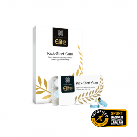 Cu Cofeina - Kick‑Start Caffeine Gum 100mg, Healthspan Elite, 40 pcs