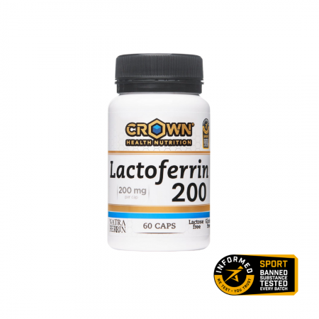 Probiotice - Lactoferrin 200 Natraferrin®, Crown Sport Nutrition, 60 capsule